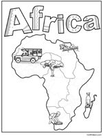 Africa Theme Unit Worksheets and Printables Image