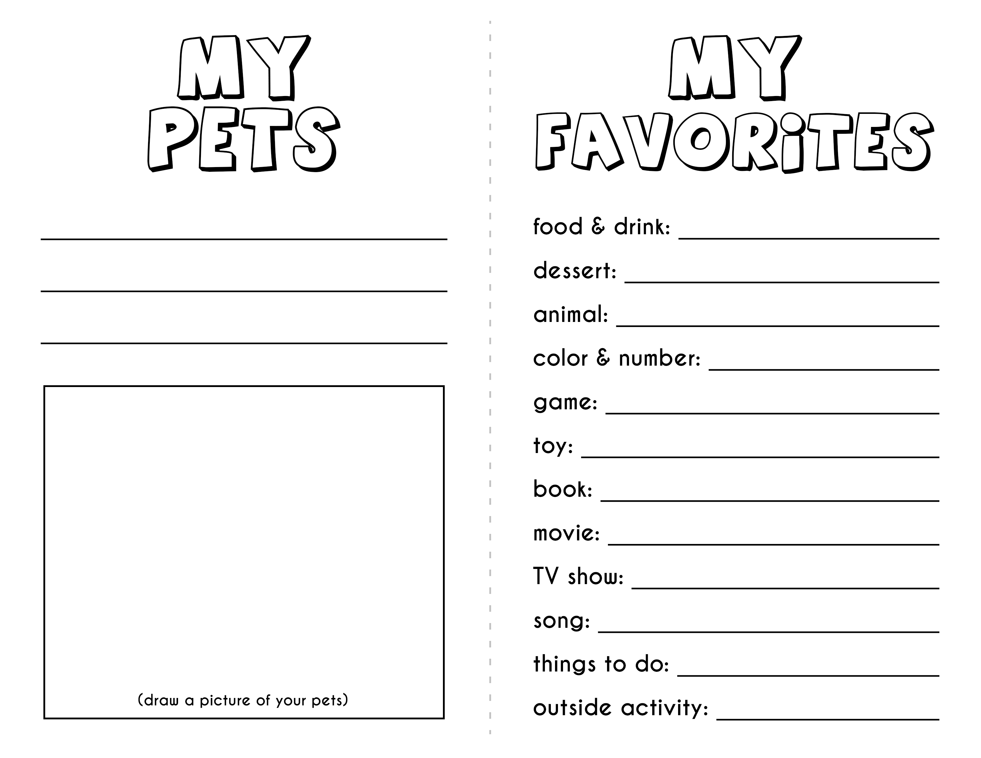 11 All About Me Book And Worksheet Worksheeto