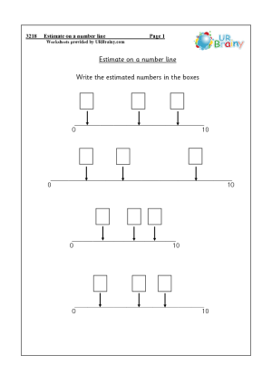 Blank Number Line Worksheets Image