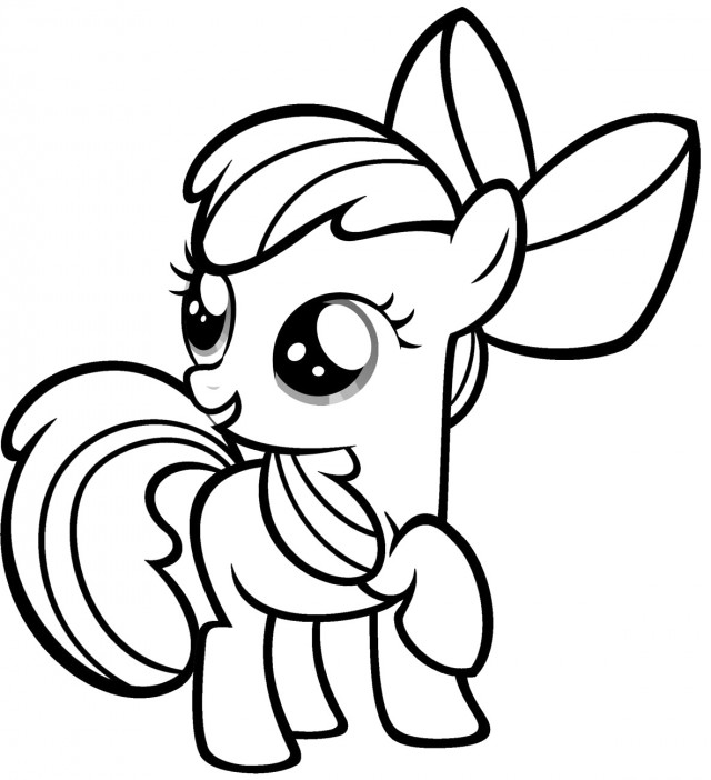 Cute Baby My Little Pony Coloring Pages Image