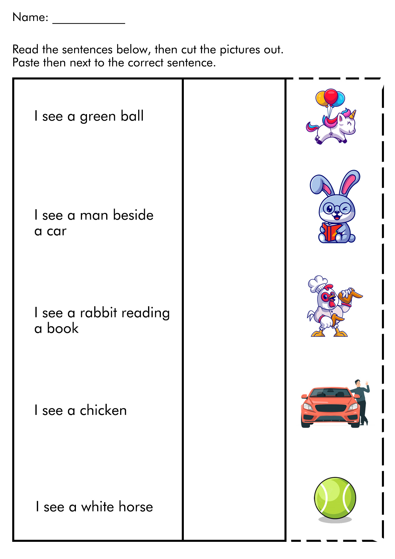 Edmark Reading Program Level 1 Worksheets
