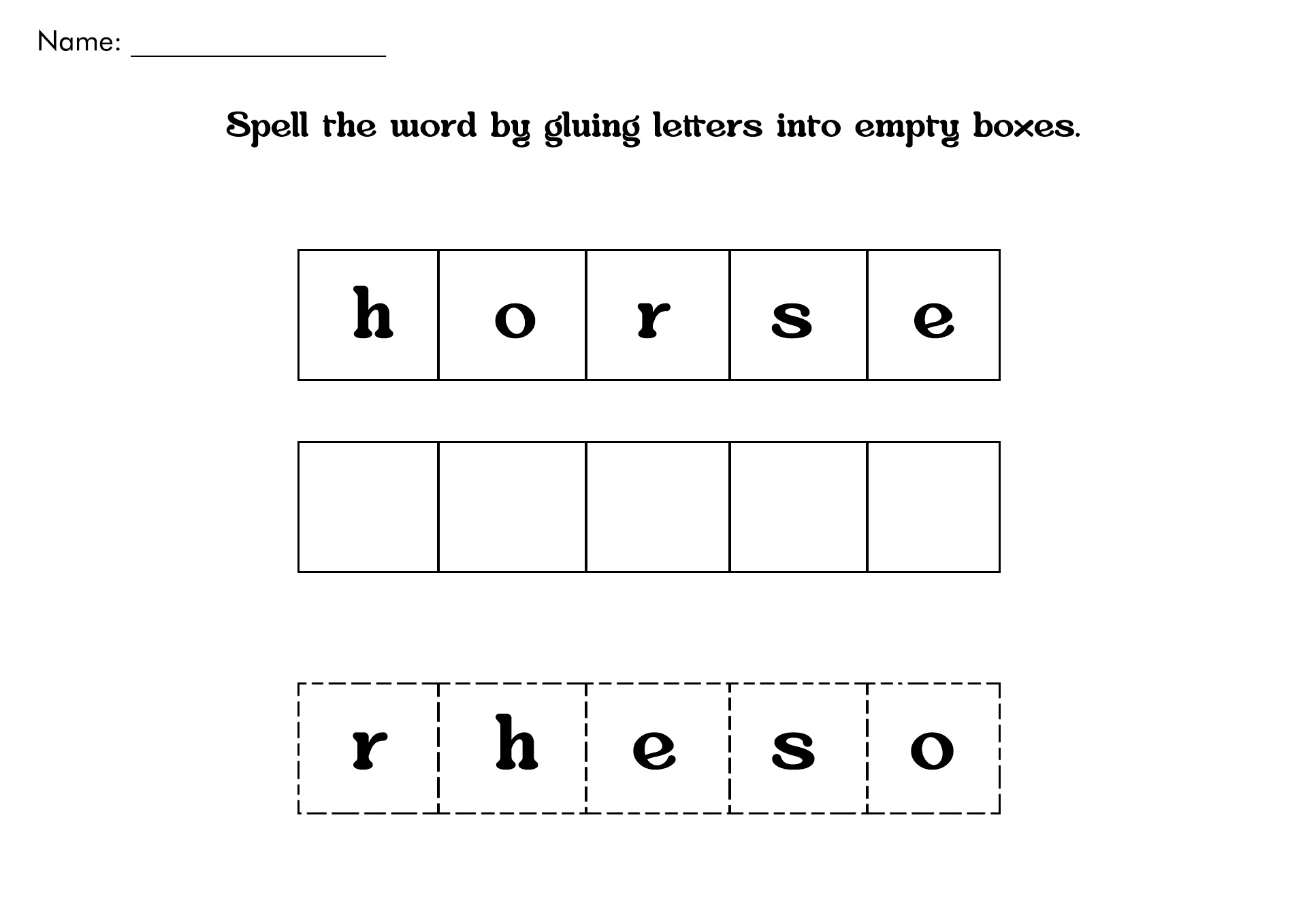 Edmark Reading Program Worksheets