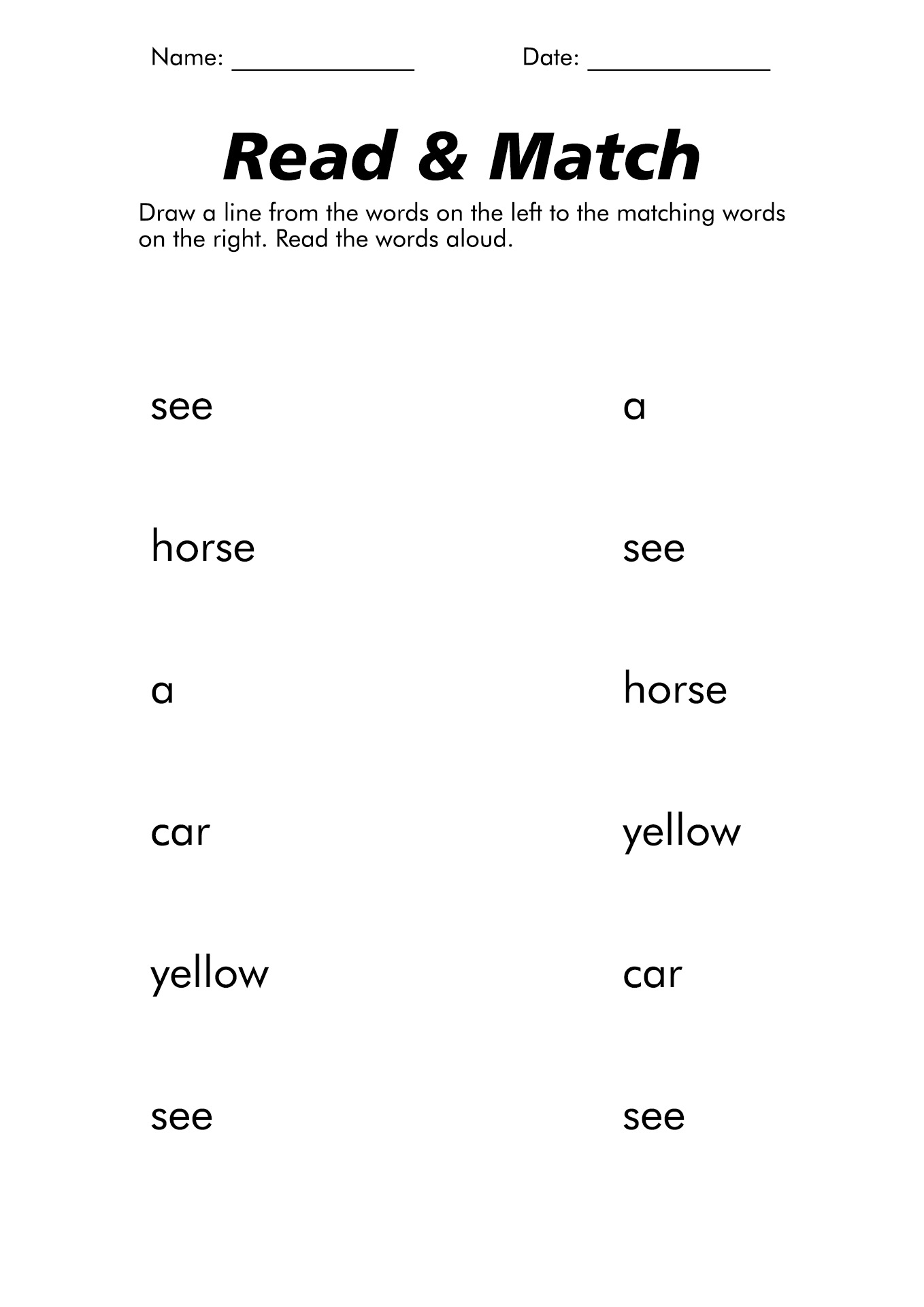 Edmark Reading Program Worksheets