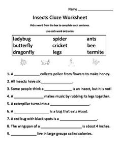 Fill in Blank Worksheets Image