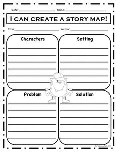 First Grade Story Map Graphic Organizer Image