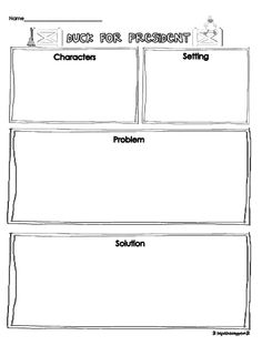 First Grade Story Map Printables Image