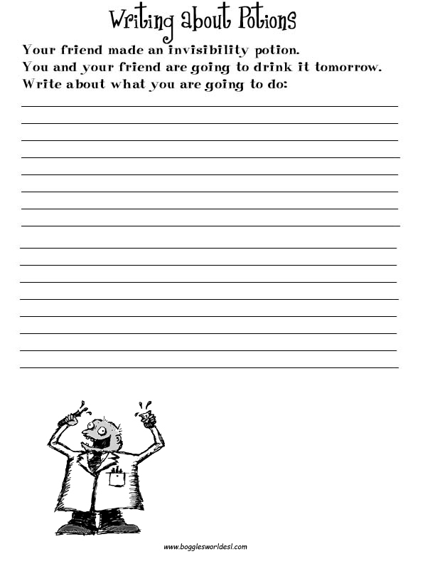 15 Best Images of Essay Writing Worksheets - Free Creative ...
