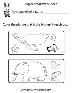 Free Kindergarten Measurement Worksheets