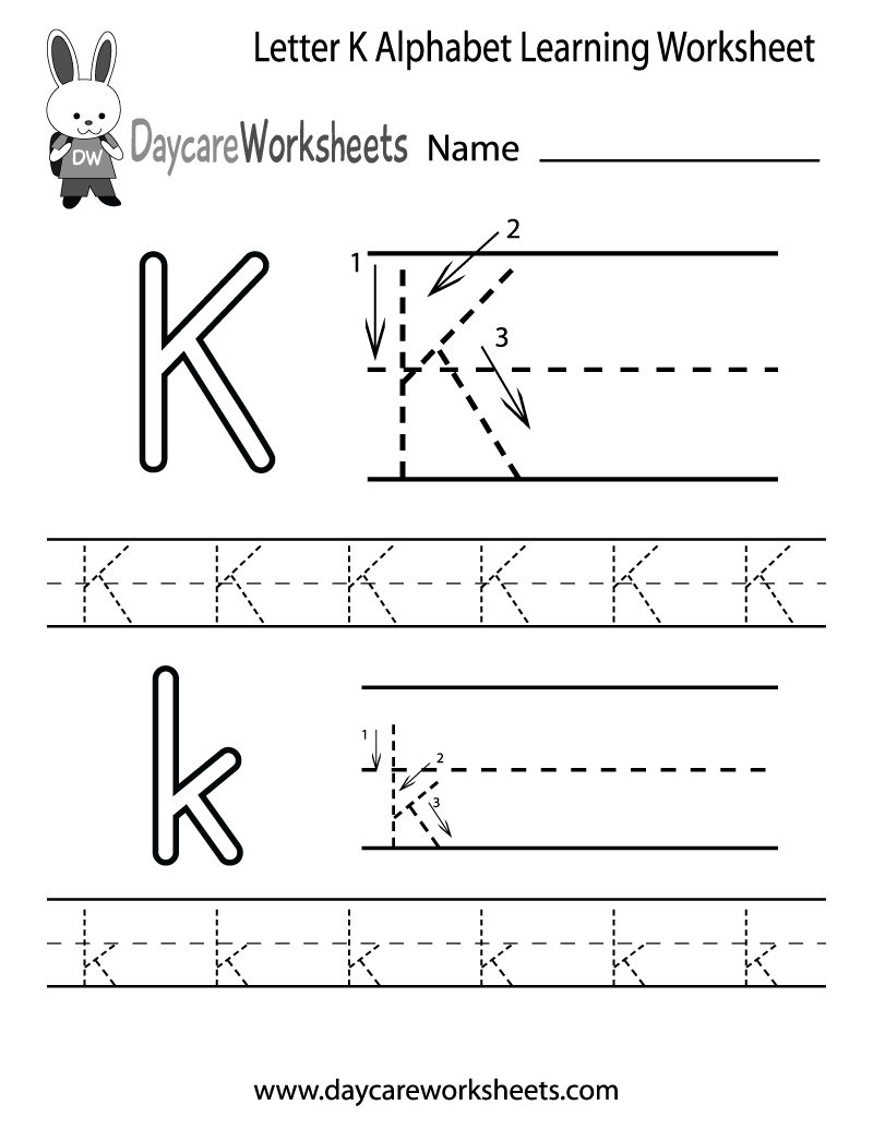Free Printable Letter K Worksheets