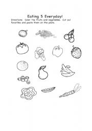 Healthy Unhealthy Food Worksheet Image
