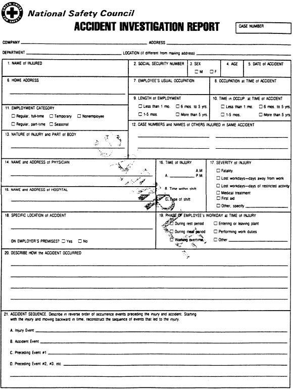 Incident Report Form Template Image