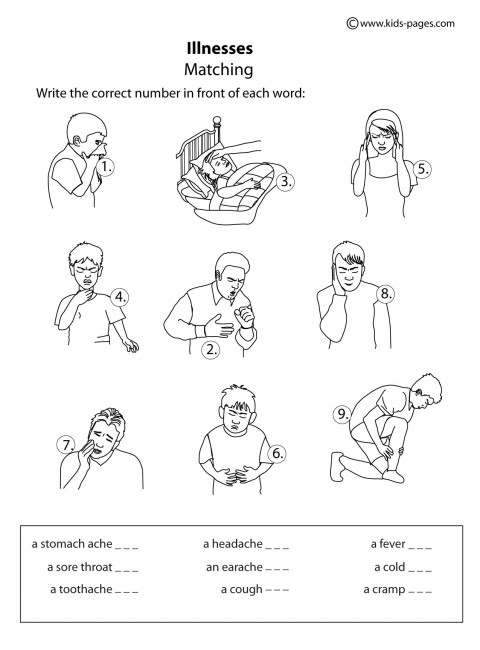 Kids Health Printable Worksheets Image
