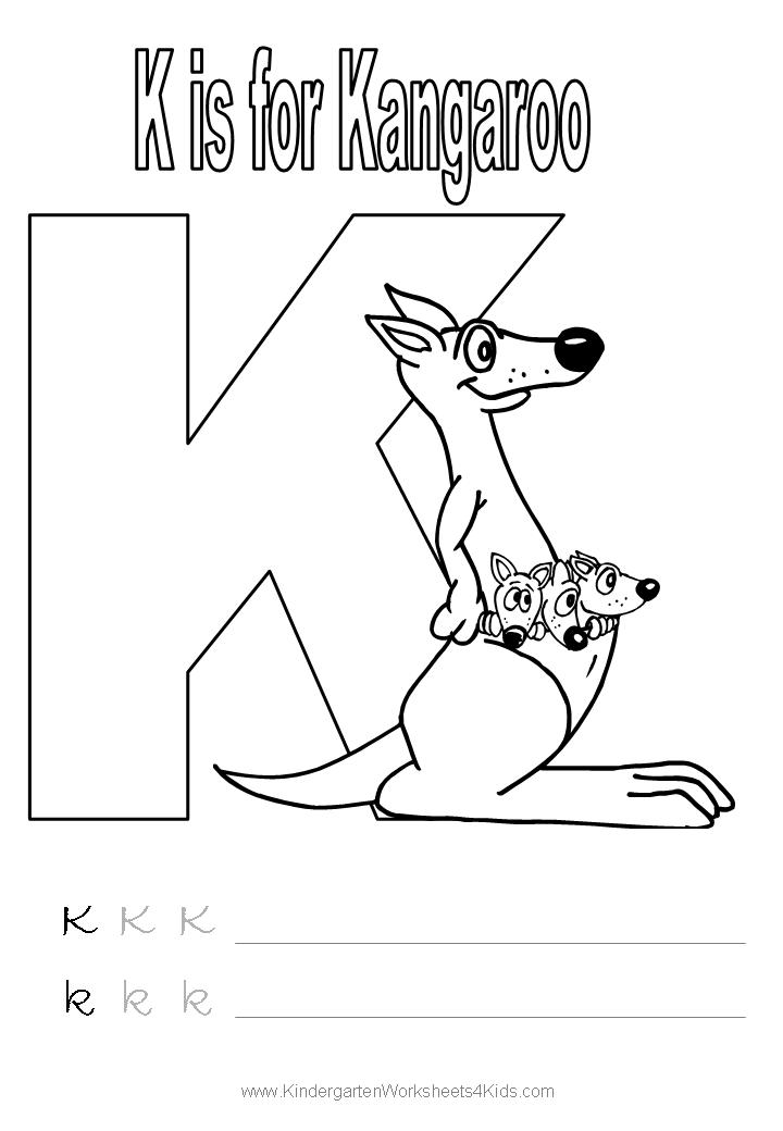 Letter K Printable Worksheets