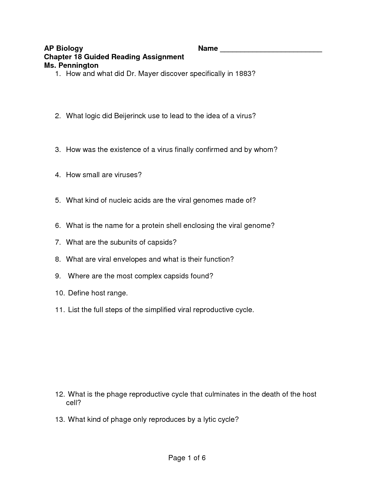 Miller and Levine Biology Workbook Answer Chapter 11 Image