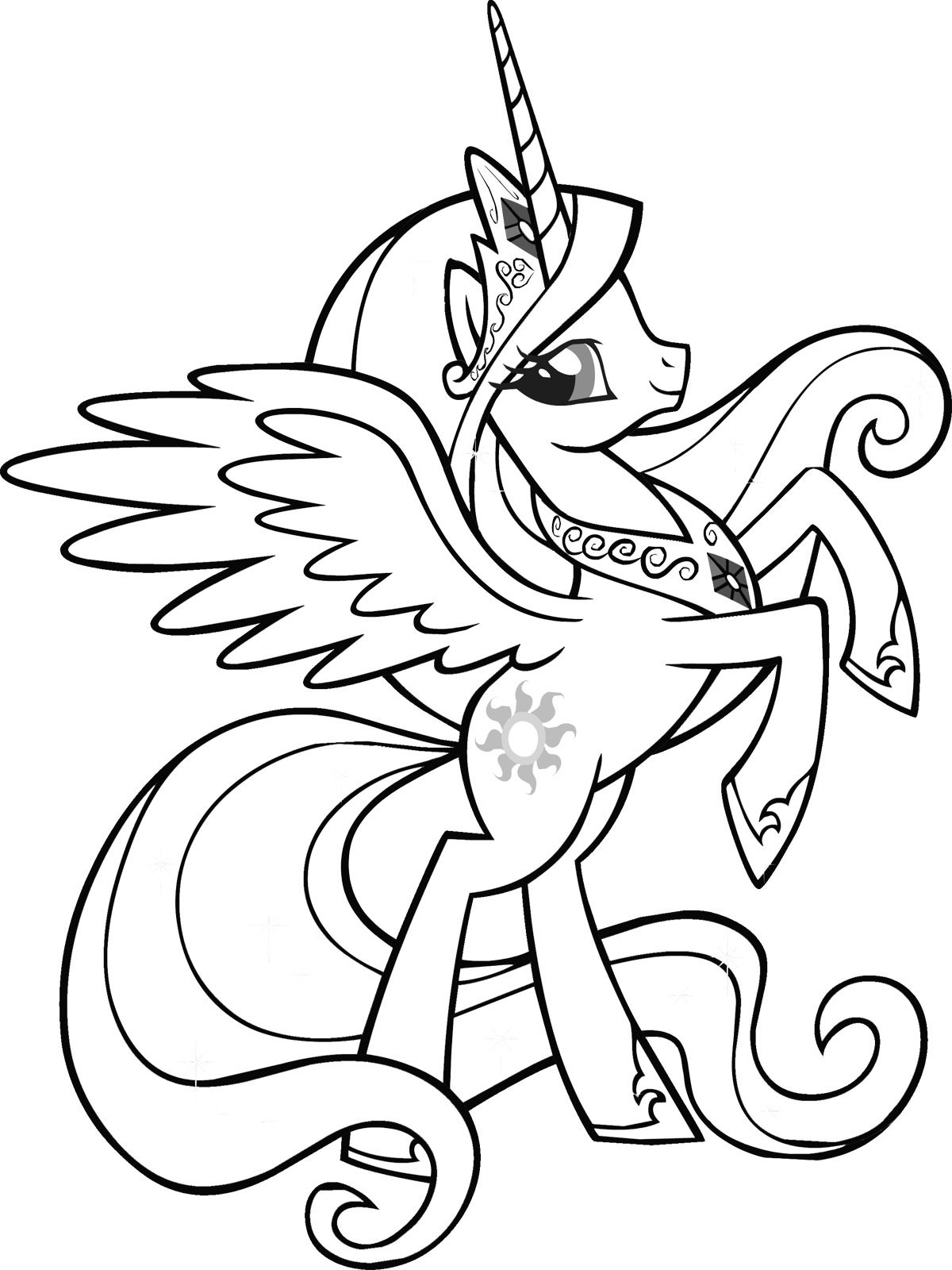 My Little Pony Coloring Pages Printable Image