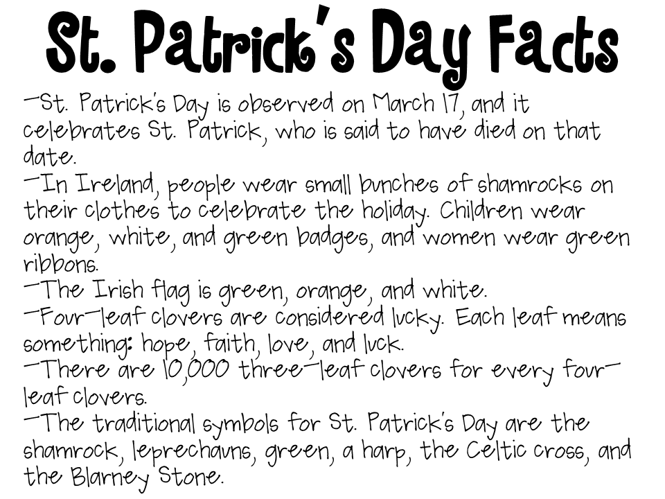 St. Patricks Day Activities