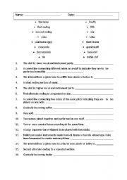 5th Grade Vocabulary Words and Definitions Worksheets Image
