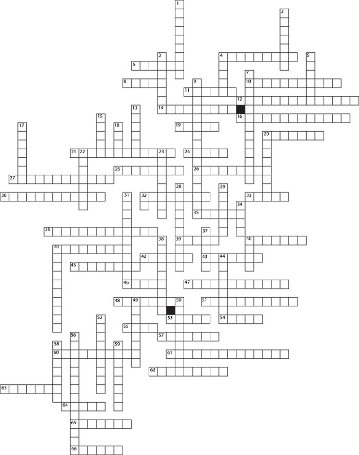 Cell Crossword Puzzle Answer Key Image