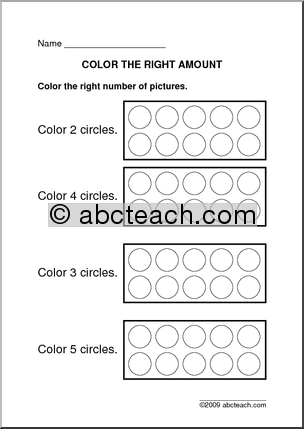 Color by Number Worksheets Pre-K Image