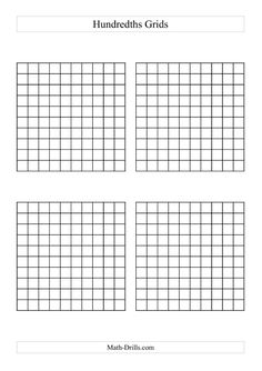 Fraction Hundredths Grid Image