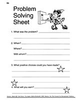 Free Problem Solving Worksheets