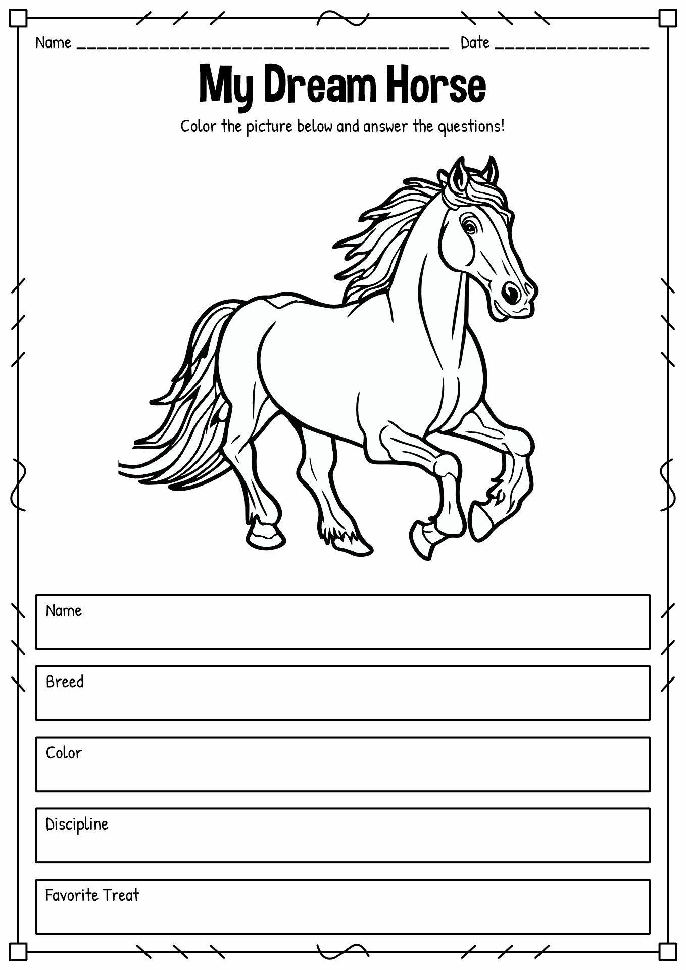 20 Worksheet Parts Of A Horse Pony Club Free PDF at