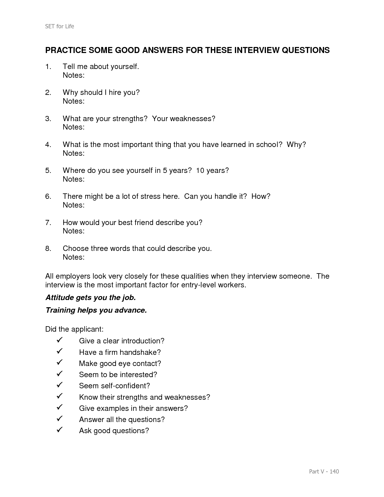 Interview Questions and Answers Printable Image