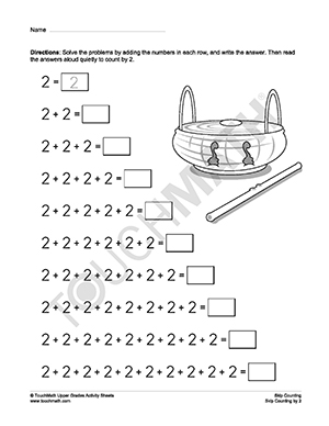 Math Worksheets Counting By 2s Image