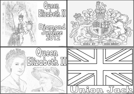 Queen Elizabeth II Coloring Page Image