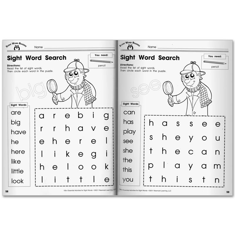 Sight Word Activity Books Image