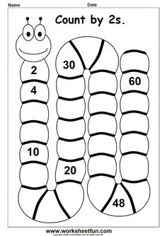 Skip Counting by 2s Worksheet Image