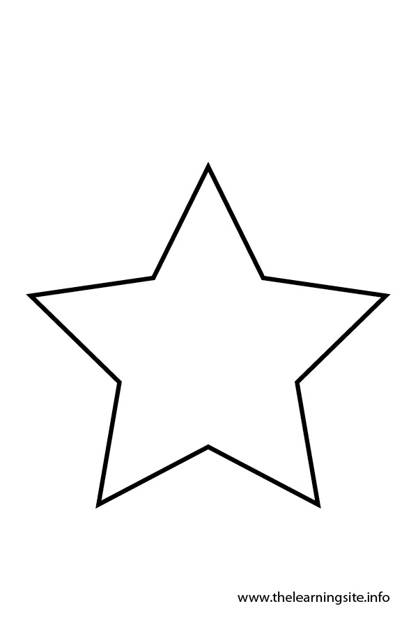 Star Outline Coloring Pages Image