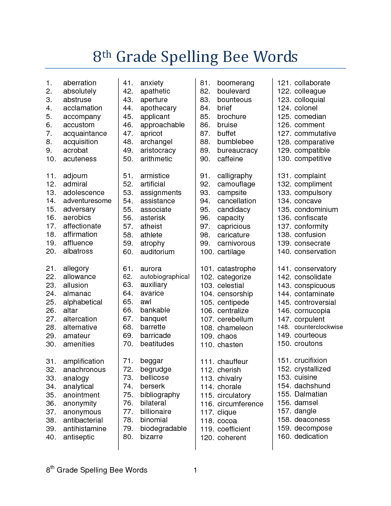 13 7th grade spelling words printable worksheets worksheeto