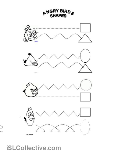 Angry Birds Worksheets Image