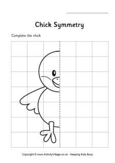 Easter Symmetry Worksheets Image