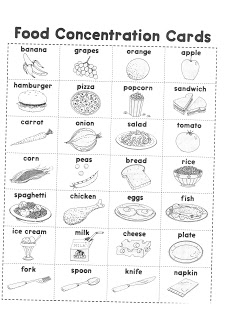 Foods I Like Worksheets for Kids Image