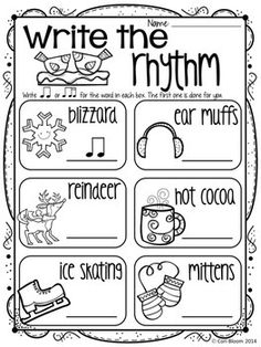 Free Printable Music Rhythm Worksheets Image