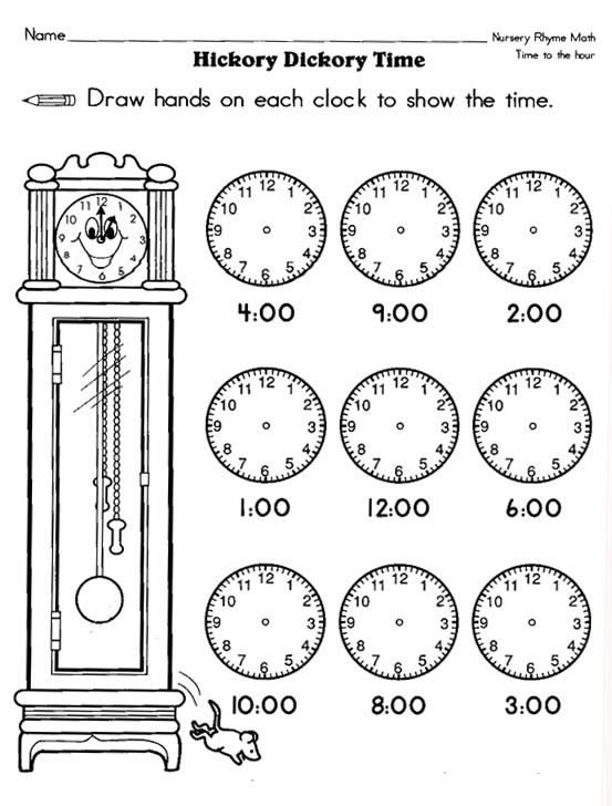 Free Printable Time Worksheets for 1st Grade Image