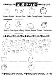 Fruit Worksheets for Kids Image