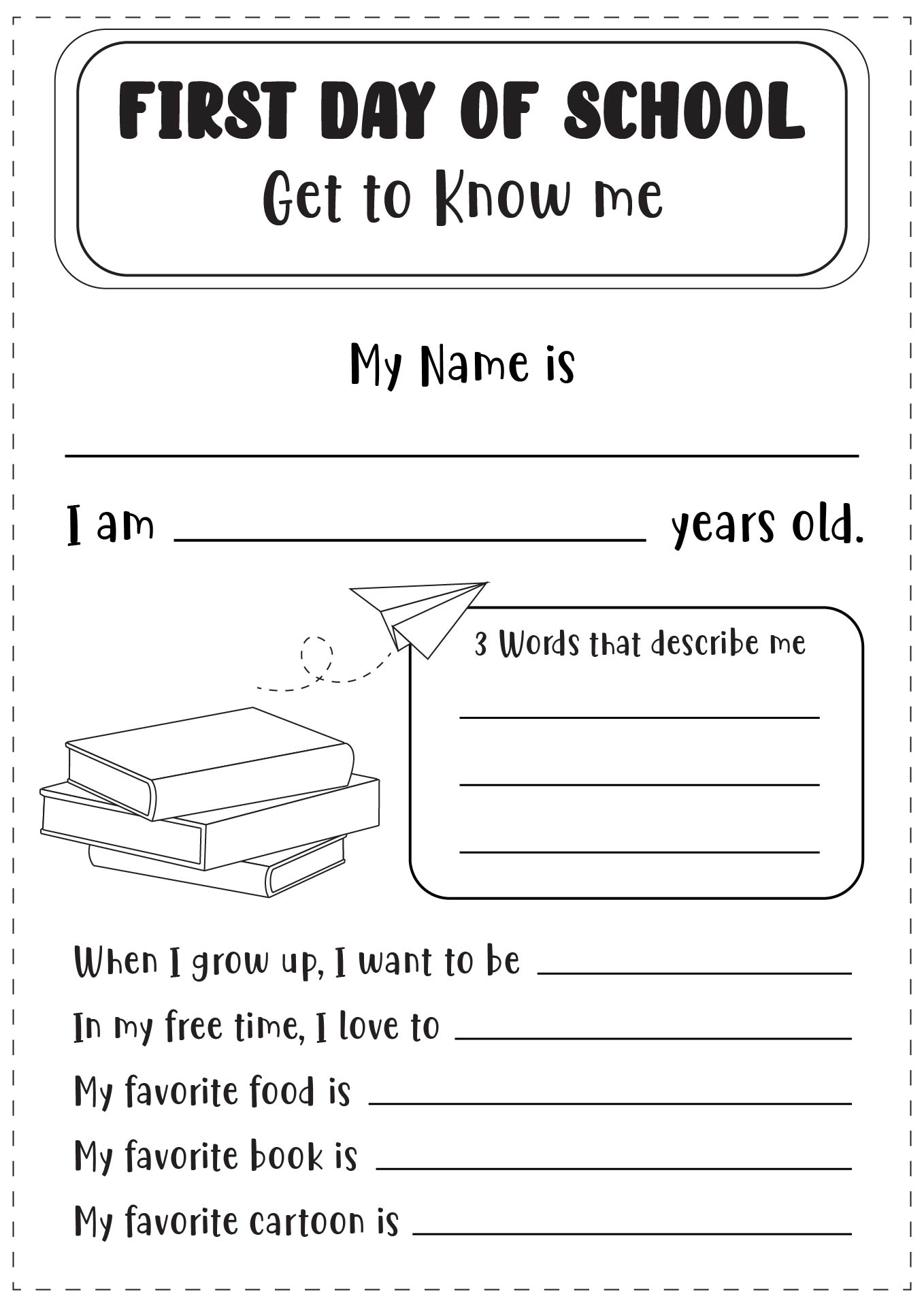 18 Getting To Know Yourself Worksheet Preschool Printable / worksheeto.com