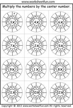 Multiplication Worksheets 6 Times Tables Image