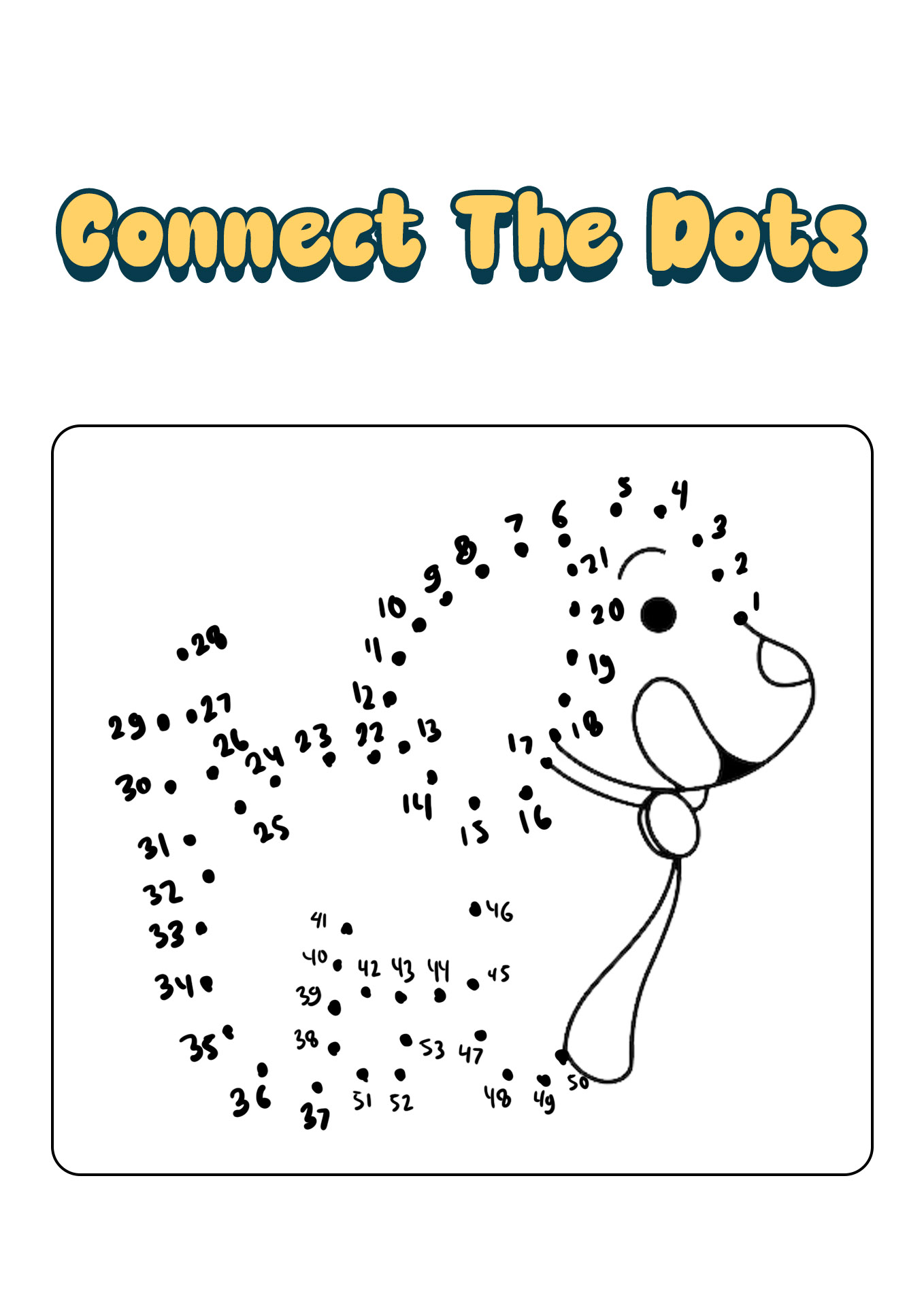 Preschool Connect the Dots Worksheets Printable Image