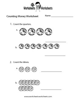 Printable Money Counting Worksheets Image