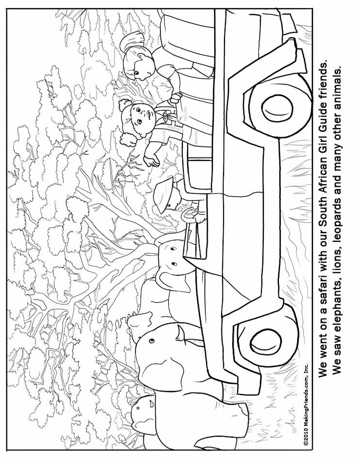 South African Coloring Pages Image