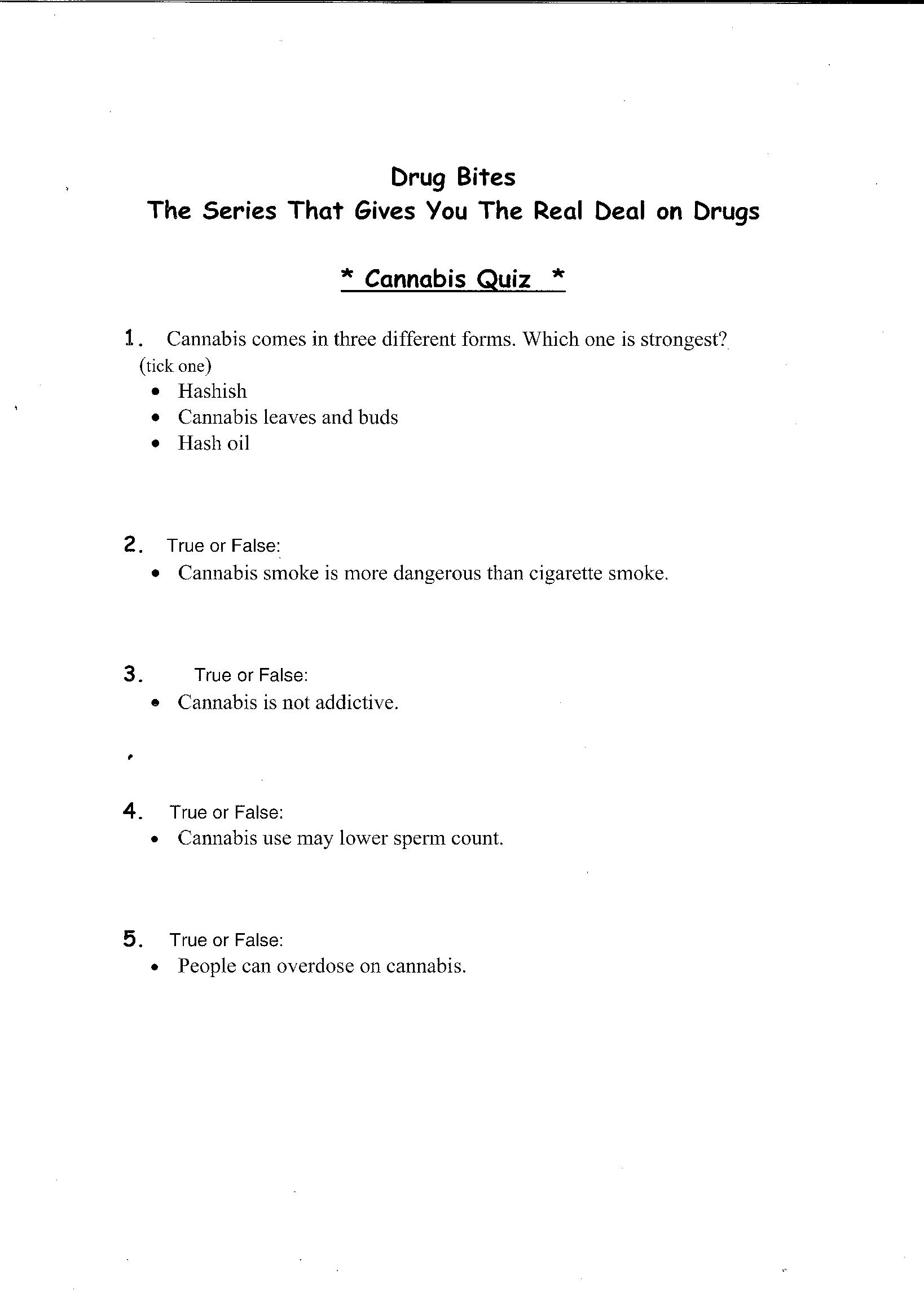 Substance Abuse Worksheets Free