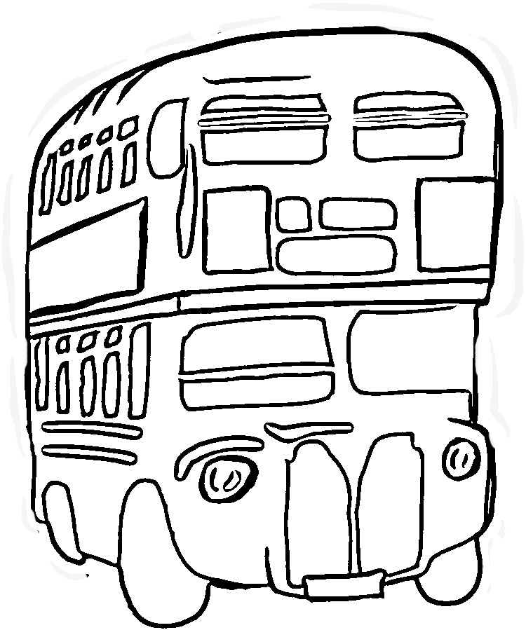 伦敦巴士 简笔画图片