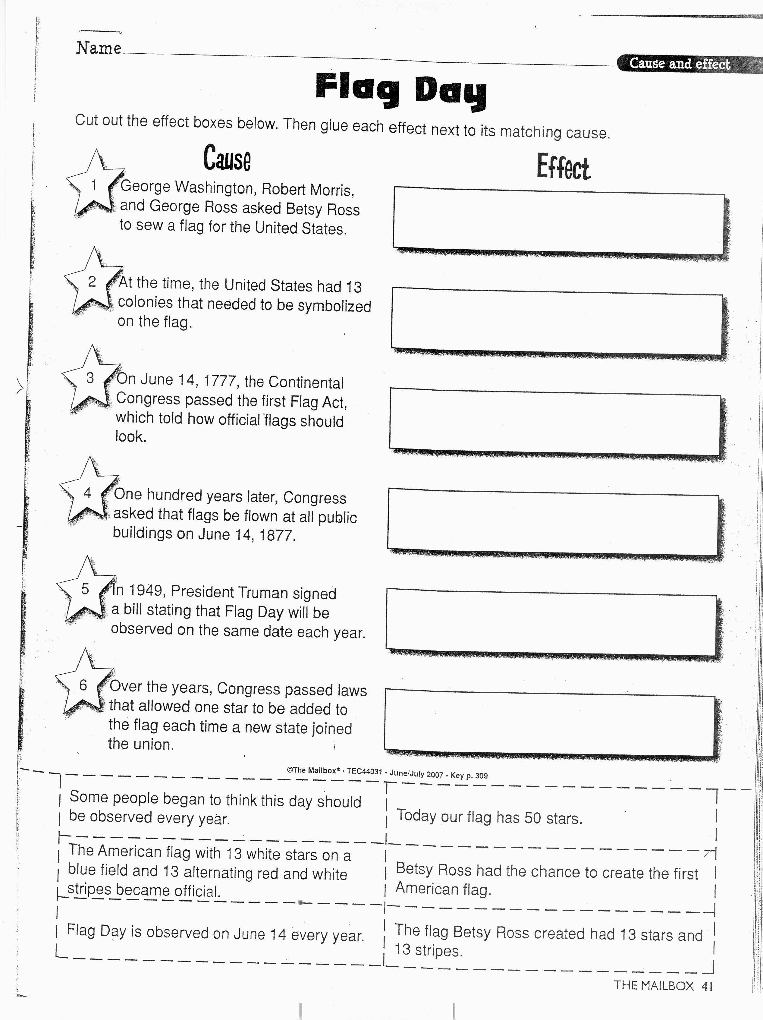 Cause and Effect Worksheets 8th Grade