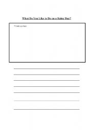 Kindergarten Journal Worksheets Image