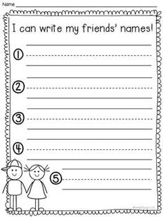 Kindergarten Name Writing Activities Image