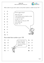 100 Addition Worksheets